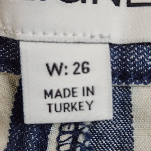 Aligne Womens Wolf Blue Stripe Cotton Pants W26 - Picture 4 of 14